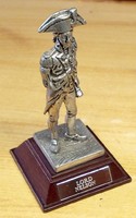 Lord nelson, tin sculpture, wooden pedestal, English miniature