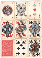 44. Francia kártya Kiskoronás bécsi kártyakép Arthur Schirmann & Co. Wien 1929