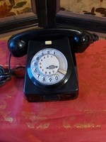 Retro dial black telephone cb667 mechanical works