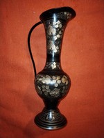 Indian copper decanter with one arm vase