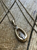 Old pierre lang gold plated necklace with pendant