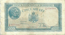 5000 Lei 1945 Romania 4.