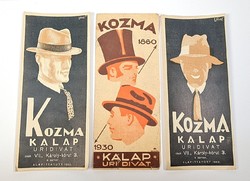 Kozma - hat uri fashion - antique counting slip / counting slips /1/