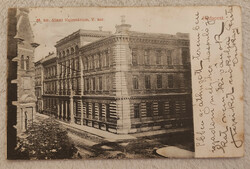 Hungarian Royal State High School (v. Ker. Markó utca 29-31.) Postcard from 1907