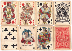43. French card small crown Vienna card image 52 cards + 2 jokers 1940 ass altenburg