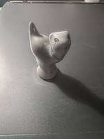HOLLÓHÁZI csikkelnyomó cica porcelan figura