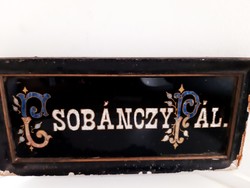 Old name plate, company plate, industrial plate