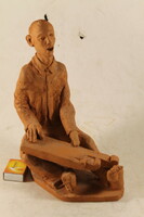 Signed terracotta statue 471