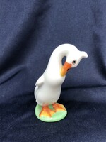 Herend white goose miniature bird porcelain figure (6cm) rz