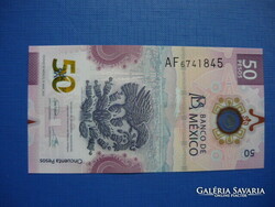 Mexico 50 pesos 2021 tenochtitlan 700th Anniversary! Polymer! Rare memory paper money! Unc!