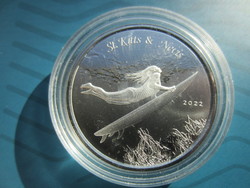 St. Kitts and Nevis Karib szgt 2022 1 uncia 0.999ag szín befektetési ezüst érme