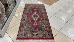 3496 Török Kashan kézi gyapjú perzsa szőnyeg 70X140CM ingyen futár