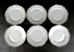 1M289 Zsolnay porcelán süteményes tányérkészlet 6 darab