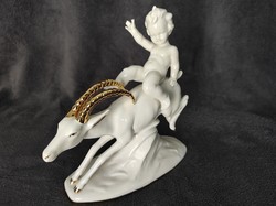 Carl Scheidig GRAEFENTHAL – Putti on a Goat (Model No: 7481)