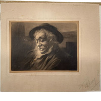 Axel tolberg: portrait of a man in a hat f00441