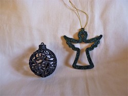 Retro-style Christmas tree decorations - angel eyes + sphere!