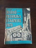 1971 Èvkönyv  Ràdio technika  születésnapra gyüjetemènybe . könyv/újság/ kèpregèny/