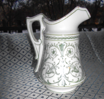 Antique thick heavy cafe porcelain jug