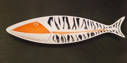 Drasche porcelán hal alakú tál ritka
