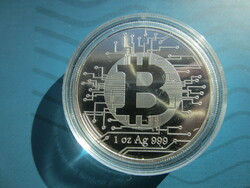 Bitcoin Csád 2022 1 uncia ezüst érme 0.999ag 31.1g
