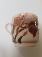 Antik zsolnay orchidea mintás csésze