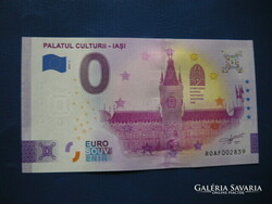 Romania 0 euro 2022 Iași / Iasi Palace of Culture! Rare commemorative paper money! Ouch!