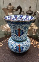 Chinese compartment enamel vase