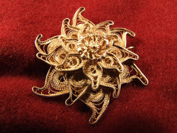 Filigree silver brooch (090530)