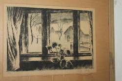 József Korusz etching 471