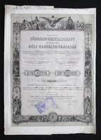 Southern Railway Company share 200 forints 1883 - Vienna