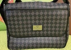 Versace 19-69 unisex gray-black side bag