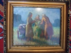 Géza Rimanóczy's painting of four figures