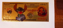 LILO & STITCH - színes. aranyozott, plasztik fantázia 100$