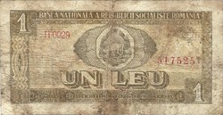 1 leu lei 1966 Románia