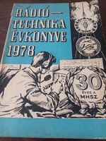1978 Èvkönyv  Ràdio technika  születésnapra gyüjetemènybe/könyv/újság/Kèpregèny/.