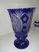 Beautiful huge crystal vase with a tiny flaw