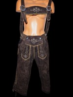 Leather folk costume pants (6441)