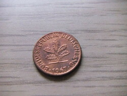 1   Pfennig   1967   (  G  )  Németország