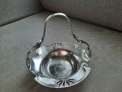 Art Nouveau silver plated offering