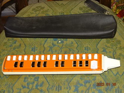 Retro harmonica push-button wind instrument from Czechoslovakia