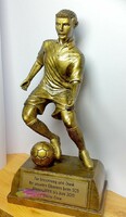 Footballer relic modeled after Cristiano Ronaldo, large resin statue