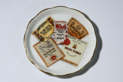 Monimpex Herend advertising souvenir whistling brandy coaster 7562 | bowl of cherry brandy allash