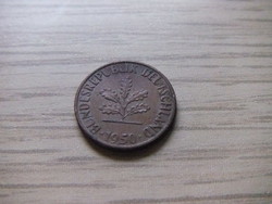 1   Pfennig   1950   (  J  )  Németország