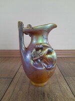 Antique Zsolnay eozin Art Nouveau harvester vase