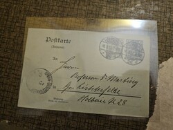 1918 German Reich postcard Hamburg