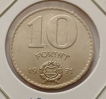 10 Forint 1971 Unc, fóliás forgalmi sorból bontva.