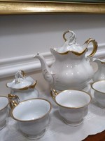 Múzeális MZ porcelán teás készlet 1875-ből