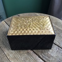 Old Chinese gilded lacquer box