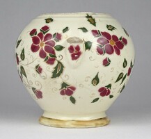 1Q529 Antik jelzett Zsolnay fajansz váza torzó ~1880