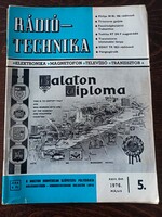 1976 Ràdió technika A magyar honvèdelmi szövetség lapja 9db/ könyv/újság/kèpregèny/.